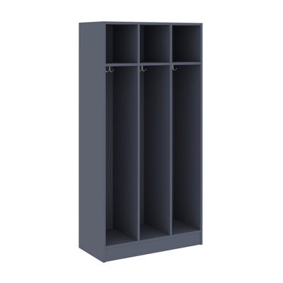 Armoire de vestiaire pour salle de classe triple à trois compartiments