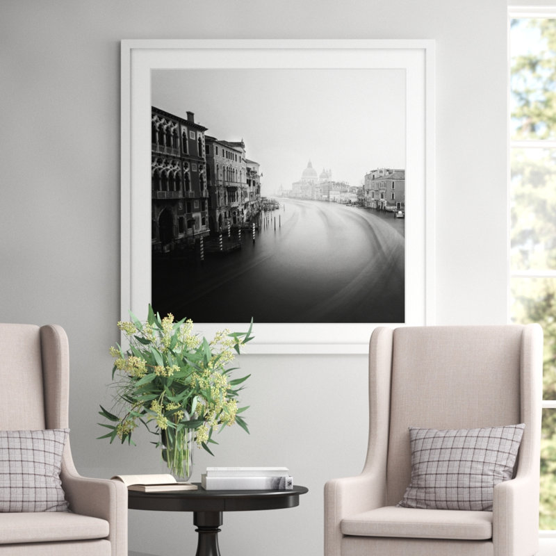 « venice 1 », reproduction de photo encadrée, H 12 po x l 12 po