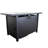 Smoked Glass Metal Rectangular Fire Pit-1206851564