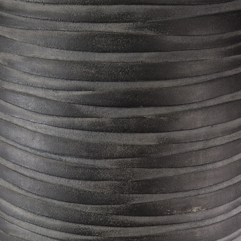 Row Handmade Pot Planter, Black, 45cm H x 27cm W x 27cm D