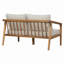 Causeuse d'extérieur en bois d'acacia