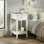 23.6'' Tall End Table With Drawer And Open Storage Shelf, Narrow Side Table With Drawer And Shelf For Small Space