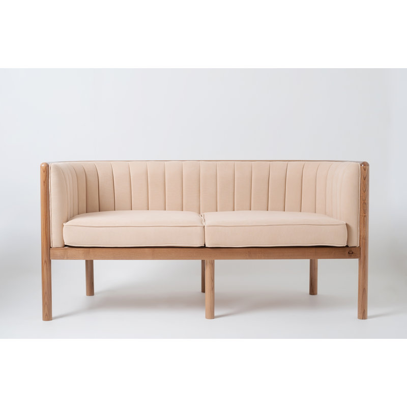 Alton Loveseat, Brown, Beige