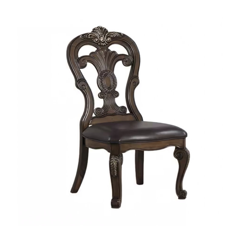 23.5" W Traditional Side Chair (2/CTN), Dark Brown