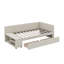 Twin-Size L-Shaped Plush Platform Bed With Storage Drawers-1377070250