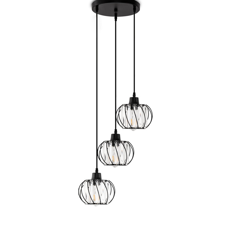 Kambria 3 - Light Cluster Pendant, Black