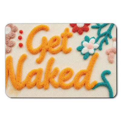 Tapis pour salle de bain Get Get N dénaturé Floral, 16 x 24 po