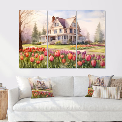 Flowers I - Tulips Wall Art Set