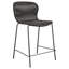 Chaise de comptoir brune en faux rotin (ensemble de 2)-2054546357