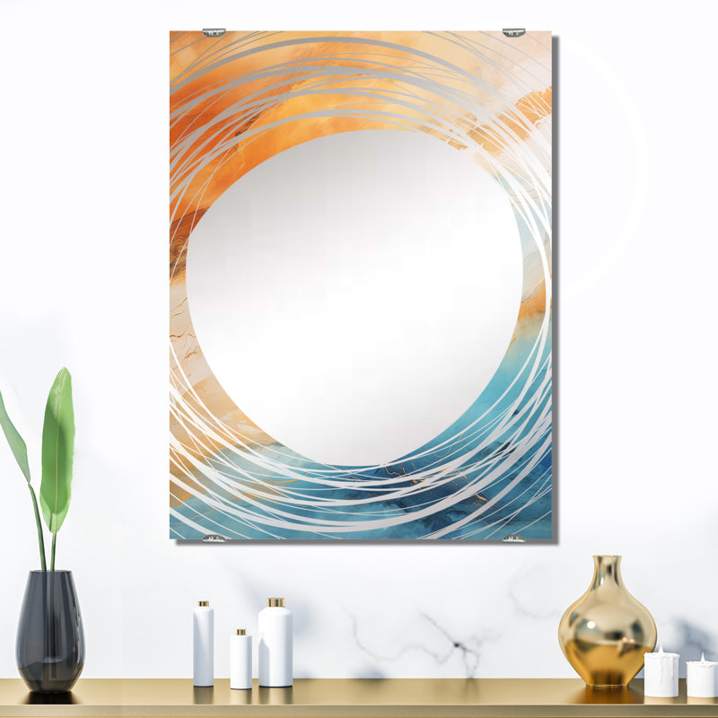 Miroir mural Flatley - Tachisme MIR136200, 32 po x 24 po