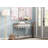 Zinc-ed Metal and Wood Scalloped Edge Sofa Table-360778784