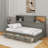 Twin Size Wooden Daybed With 3 Storage Drawers, Shelf And USB Ports-896500231