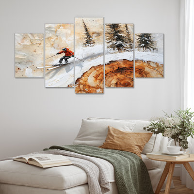 Golconda - Skiing Wall Art - Mo Wall Art Set Diamond