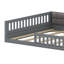 Lit plateforme tapissier avec garde-corps et coussin-231720930