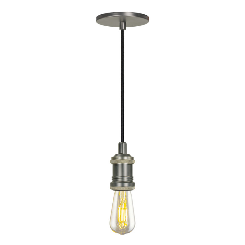 Luminaire suspendu 1 lumières Parthenia, Nickel antique