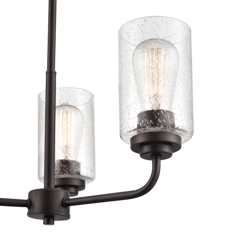 3 lumières 18 po Lustre en bronze huilé