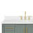 Magnolia 43" Single Bathroom Vanity in Vintage Green, with 1.5 Pure White Quartz Top, Oval Sink-1254442450-1243715901