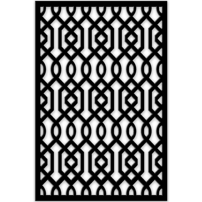 Paravent 48 po x 32 po Azzaria, Noir