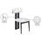 Dario Upholstered Back Side Chair Dining Chair-89184580-89184564