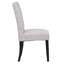 Chaise d'appoint rembourrée en lin capitonné Wren-263736407-197857312