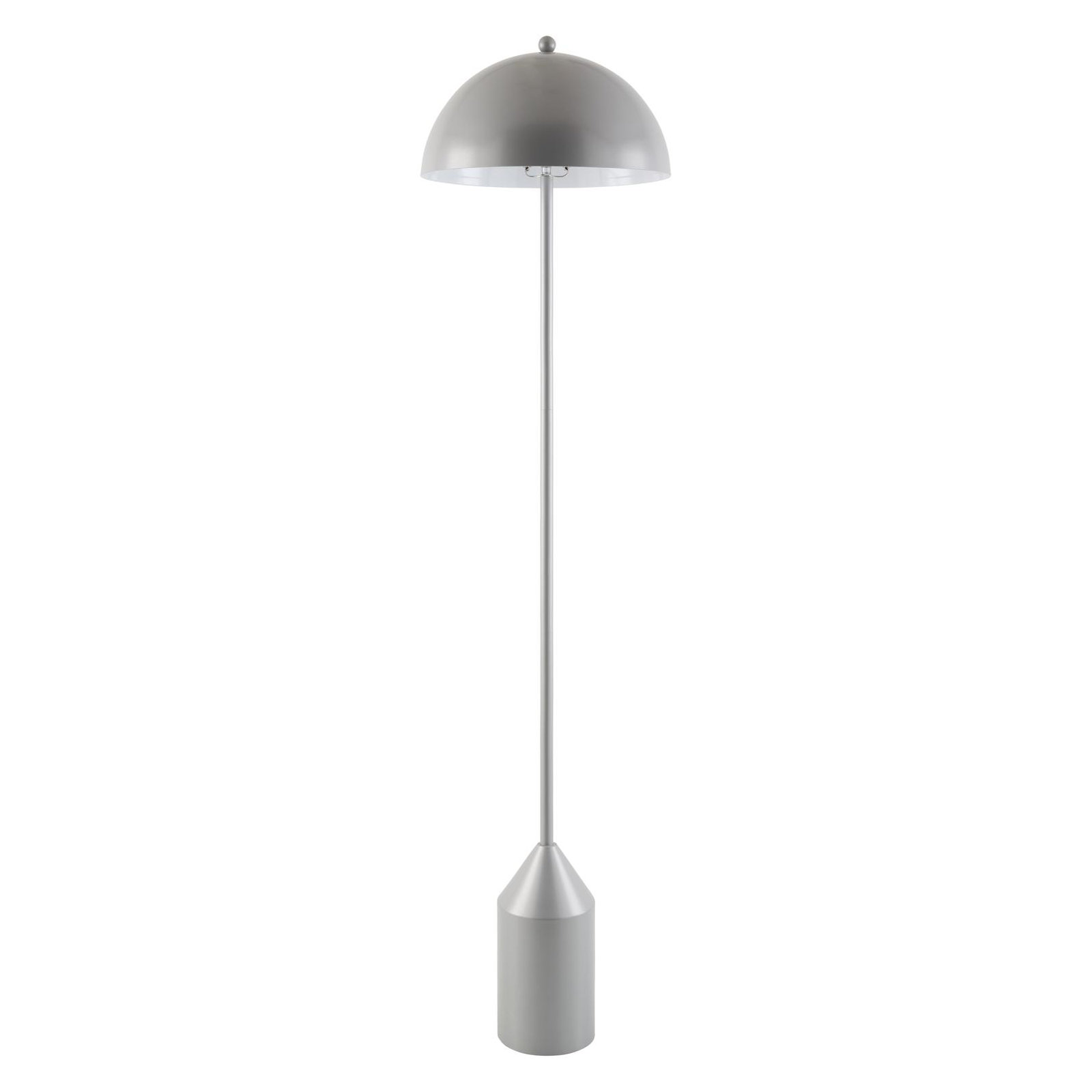 Jemma 59'' Iron Floor Lamp, Silver, Silver