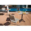 Reiban Square Metal Folding Outdoor Bistro Table , 67cm cm W 67cm cm D-329943558