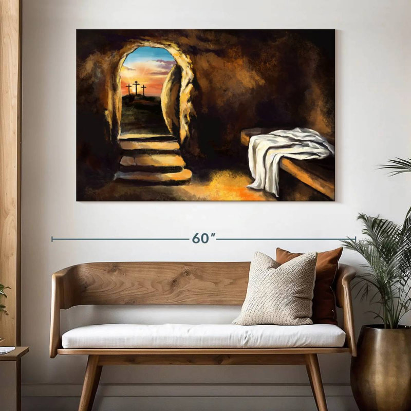 Adella Jesus Christ Has Risen, 34" H x 51" W