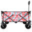 Utilitaire utilitaire de jardin pliable couleur chariot de camping pique-nique extérieur chariot de plage, rose