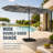 15 ft Rectangular Patio Umbrella with Base-130370818