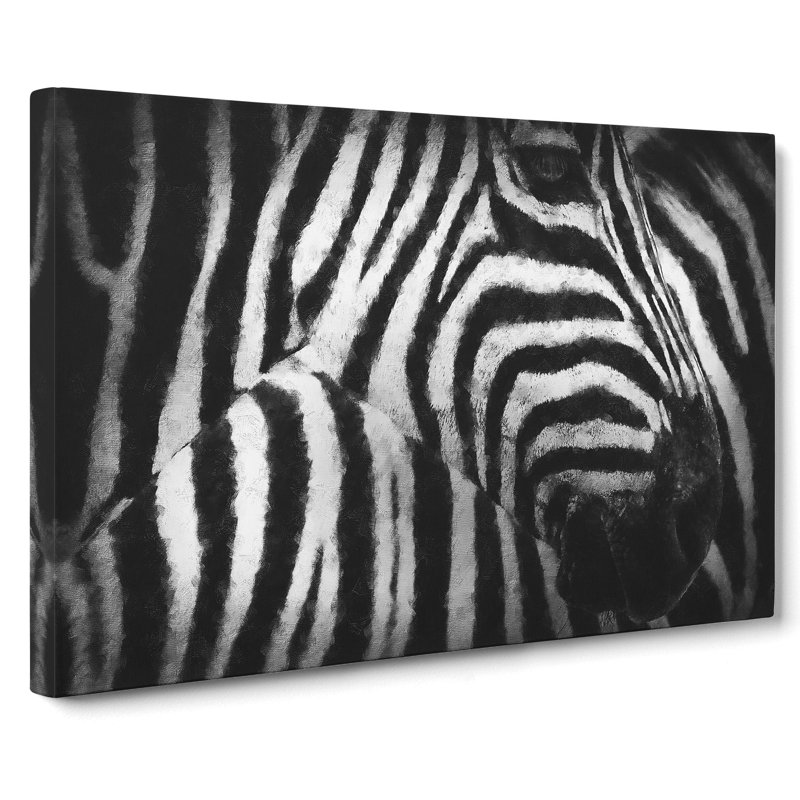 Stripes of the Zebras - Wrapped Canvas, 40cm H x 60cm W x 3cm D