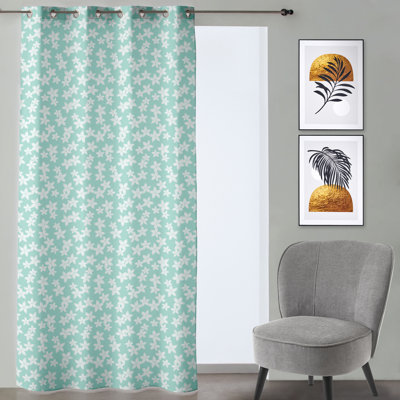 Elsfield Cotton Blend Semi Sheer Curtain Single Panel