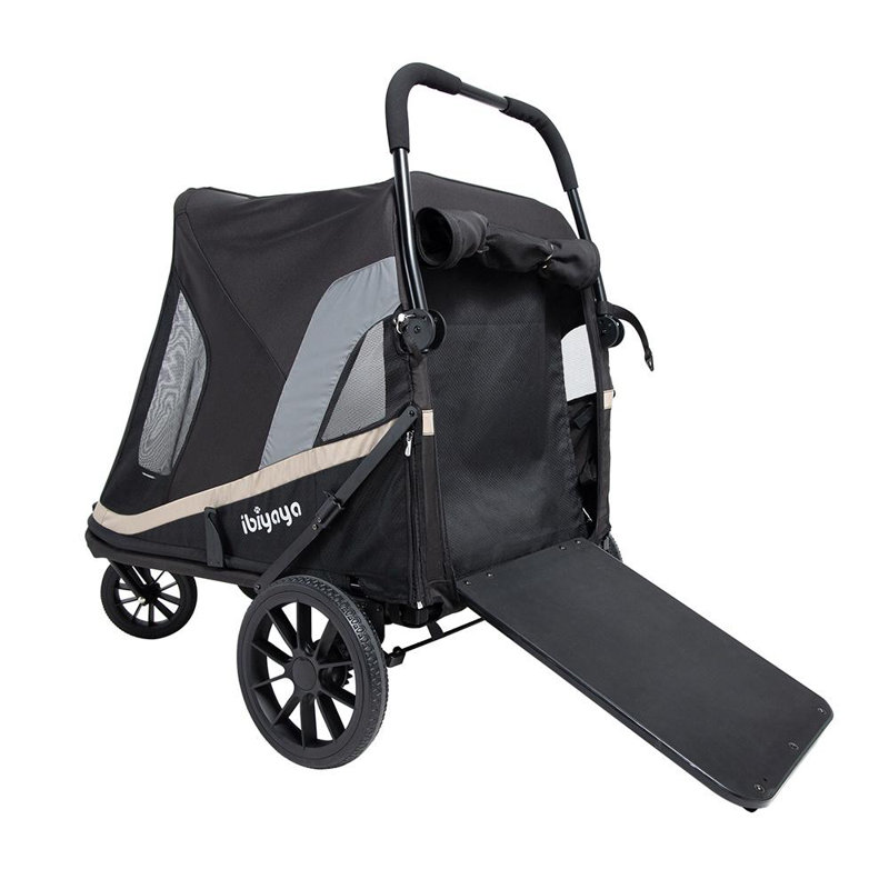 Rampe portative pour chien et pare-boue pour grande poussette