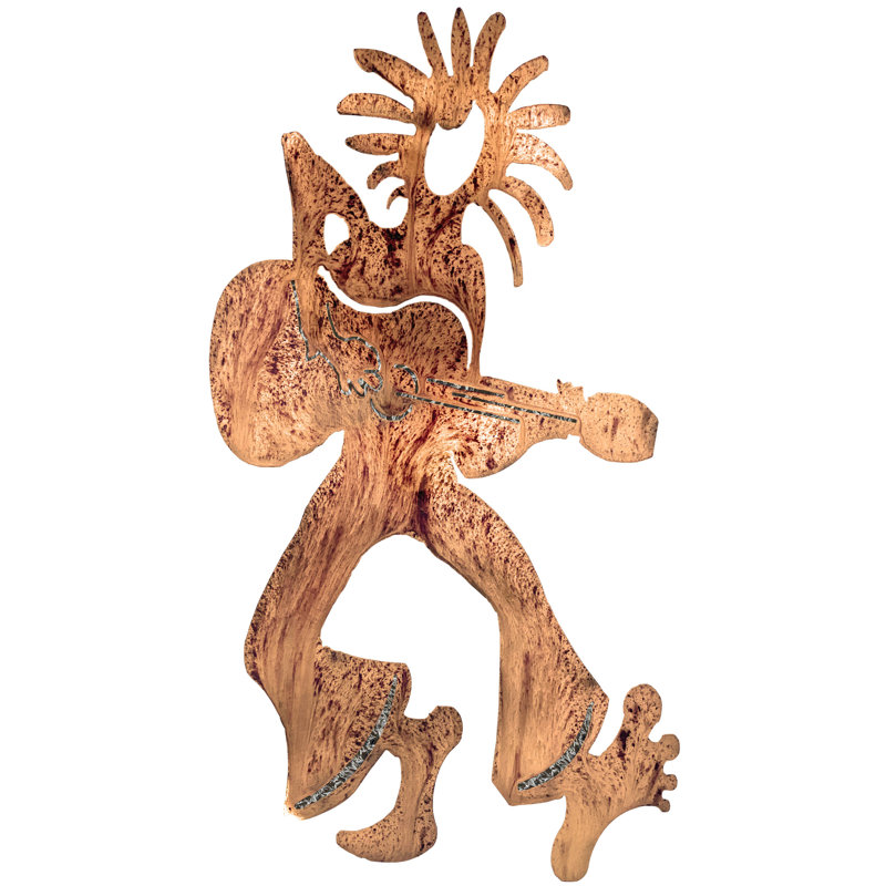 Décoration en métal Desert Dancer Willie, H 31 po x l 16 po x P 0,25 po, Cuivre