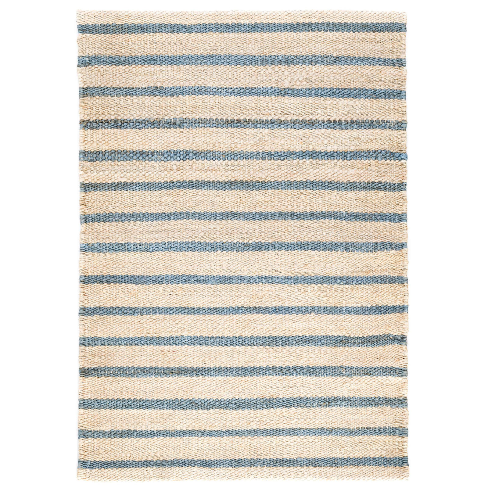 Moana Stripe Handwoven Jute Rug, Rectangle 5' x 8'