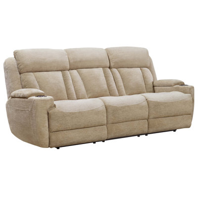 Pul 89'' Pillow Top Arm Power Reclining Sofa with Drop Down Table