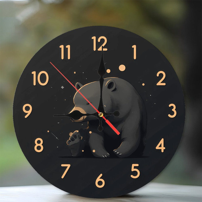 Bear Wall Clock Design