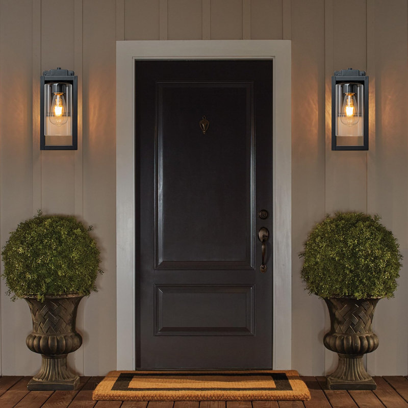 Matte Black 28.5cm H Outdoor Sconce