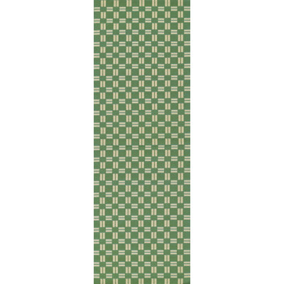 Icon Green Geometric Outdoor Rug
