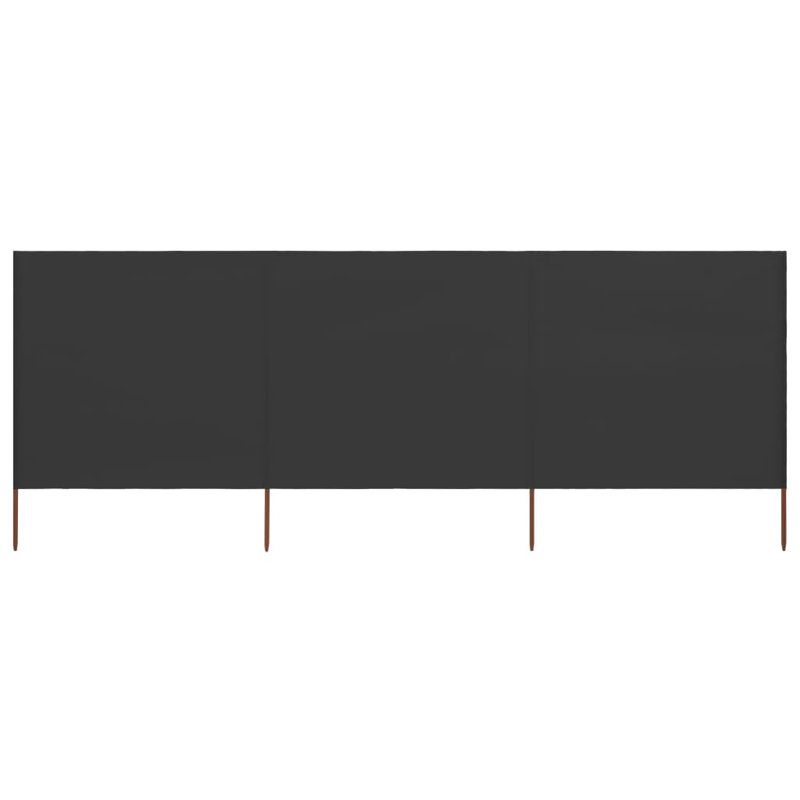 Kendry Solid Wood Folding Room Divider, 3, 62.99cm H x 157.48cm W x 3cm D, Anthracite