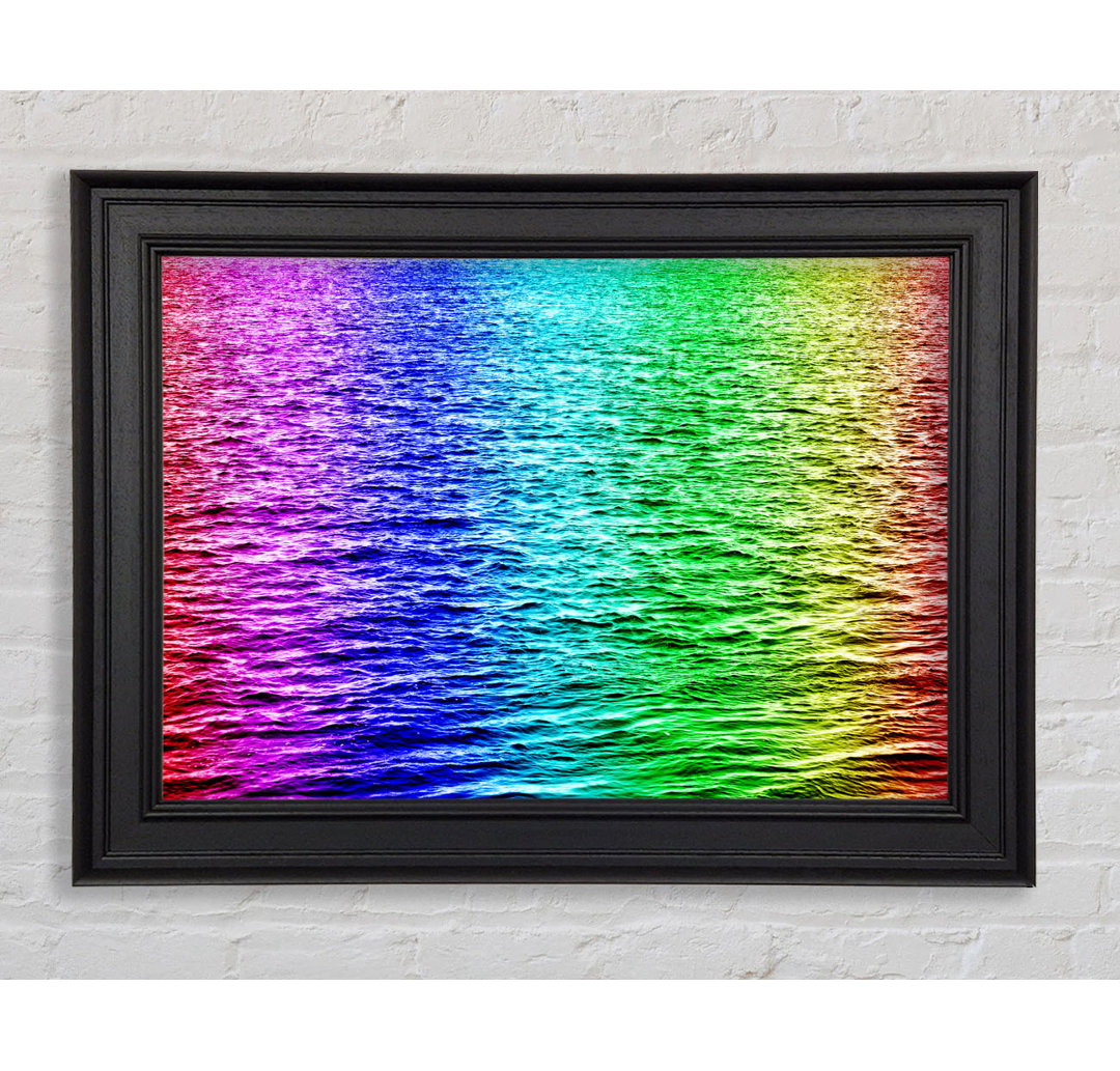 Gerahmtes Wandbild Rainbow Waters