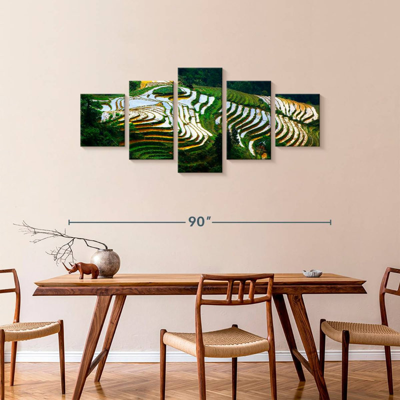 Benguet Rice Terraces, 36" H x 80" W