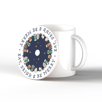 Carley Ceramic Round 1 Piece Coaster