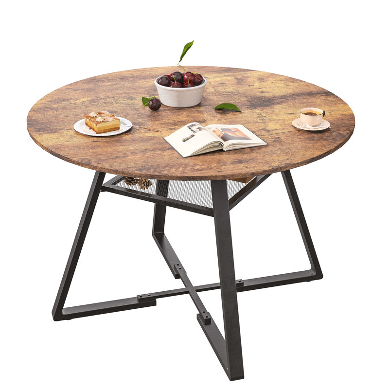 Round Metal Base Dining Table
