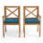Outdoor Acacia Wood Patio Armchair,for Backyard, Poolside, Garden-958651355