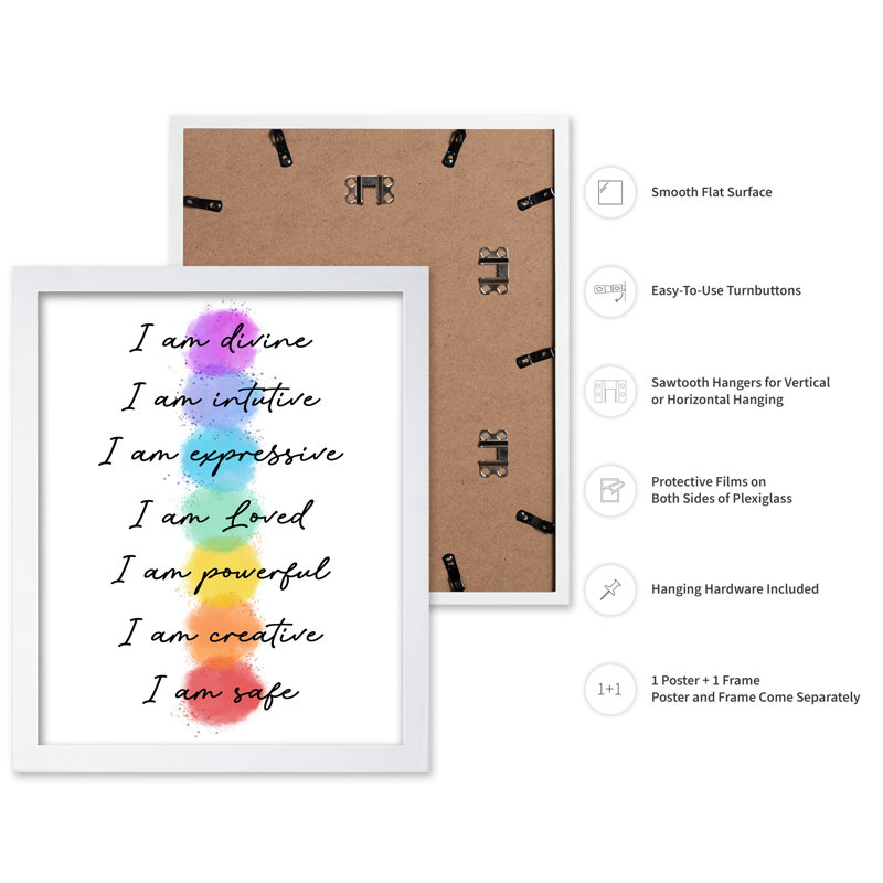 Je suis Divin, Poster, White Framed, 11"H x 14"W