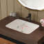Meuble-lavabo autoportant moderne avec lavabo en céramique et plateau en pierre frittée durable-133420879