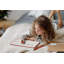 Petit tableau blanc magnétique effaçable à sec Scribbledo 9 po x 12 po, double face, ligné 