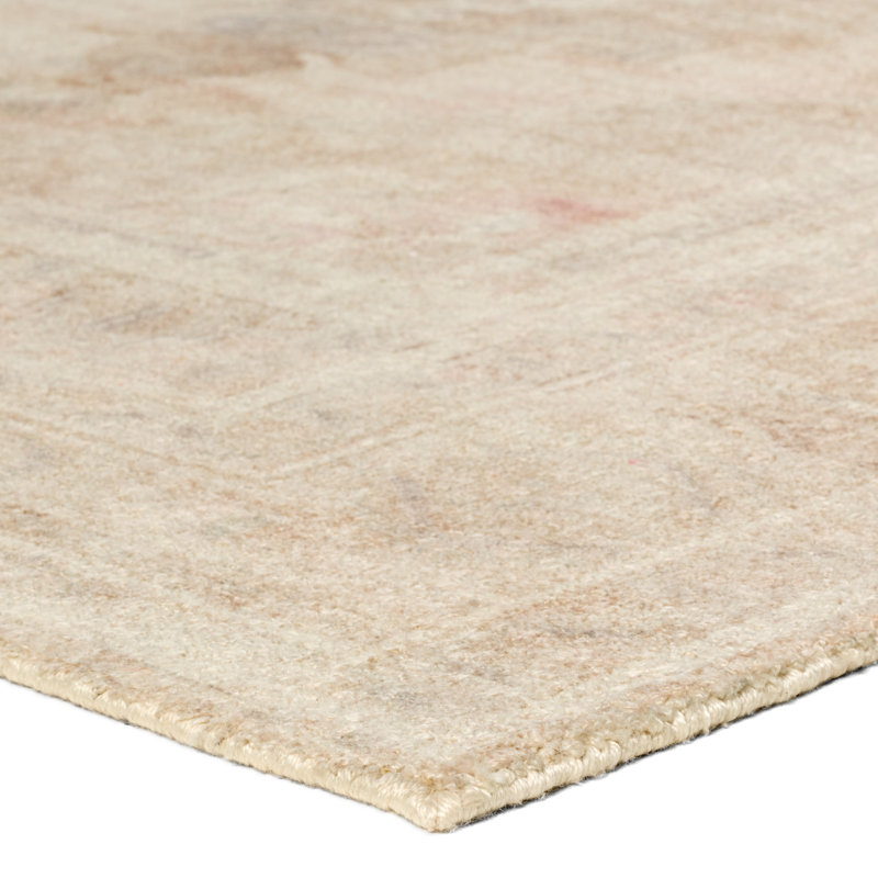 Tapis de couloir beige et crème Adorn CSN05, Rectangle 6 pi x 9 pi