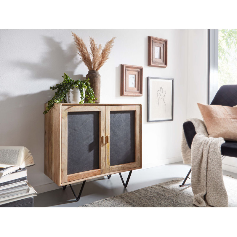 Gahanna 80cm Solid Wood Sideboard, Brown