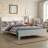 Wooden Platform Bed Frame with Headboard, Solid Pine Construction-1833855657-1833855701
